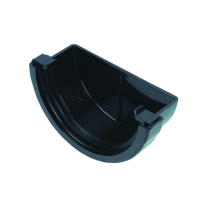 Mini Guttering: Black Stopend
