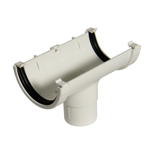 Mini Guttering: White Rain Head Running