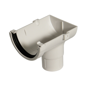 Mini Guttering: White Rain Head Stop