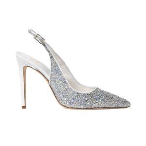 Sandals: Andy - Silver Glitter