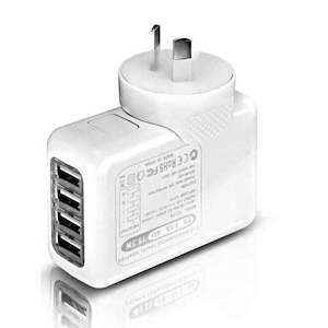Phone Chargers: 4 Port Usb Charger Nz Plug Universal Wall Charger