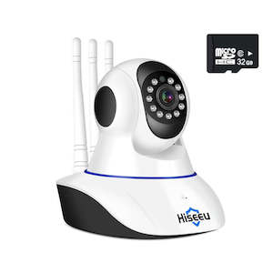 Security Cameras: Wireless Security Camera 1080p Home WIFI with 32Gb SD Card