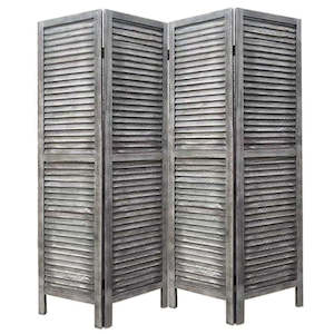 Baby Room Furniture 2: Room Divider Folding Screen Privacy Screen Grey