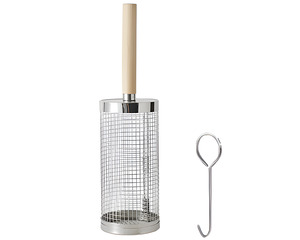 All: Rolling Grill Basket – Stainless Steel BBQ Net Tube for Meat, Vegetables & Seafood Outdoor Cooking