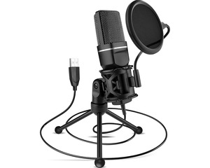 Music Instruments: USB Condenser Microphone – USB Condenser Microphone Kit for PC & Gaming