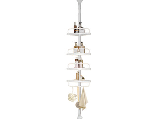 4 Tier Adjustable Shower Corner Shelves