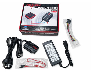 USB 3.0 to SATA/IDE Adapter – High‑Speed Hard Drive Converter for 2.5” & 3&hellip;