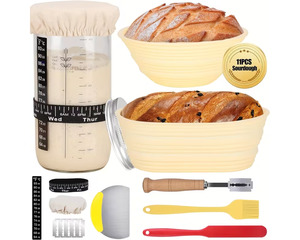 Kitchen 2: Sourdough Starter Kit with Bread Proofing Basket