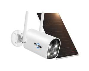Security Cameras: Hiseeu Spotlight Security Camera with Solar Panel