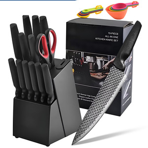 Home Living: Kitchen Knife Set with Knife Block