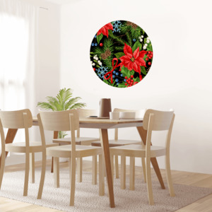 Jolly Holly Christmas Wall Print