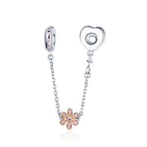Accessories: Heart & Flower Safety Chain