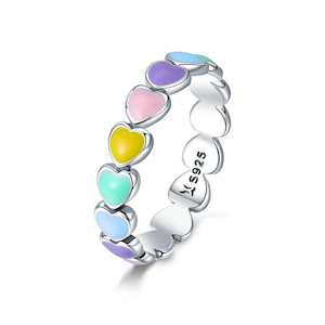 Rings: Rainbow Hearts Ring