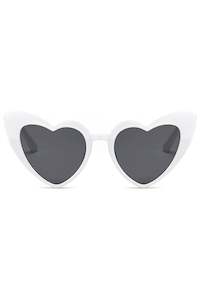 Love Heart Glasses - White