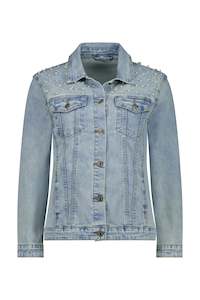denim: Bridal Pearl Denim Jacket - PRE-ORDER DUE EARLY TO MID NOVEMBER