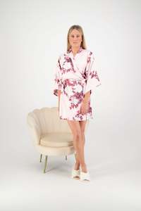 Robes: Isla Floral Robe - Blush