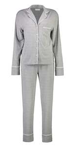Sale: Sophia Supersoft Long PJ Set - Grey Marle