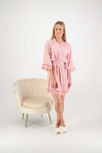 Best Sellers 1: Misha Lace Robe - Dusty Rose