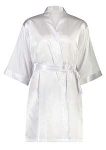 Flower Girl Robes: Alexa Mini Flower Girl Robe - White