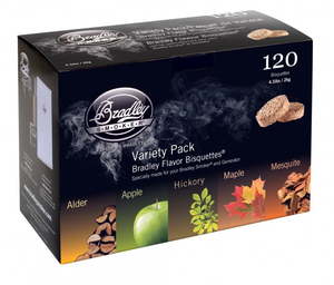 Products: Bradley 5-Flavour Variety 120-pack Bisquettes - The Smokehouse New ZealandThe Smokehouse New Zealand
