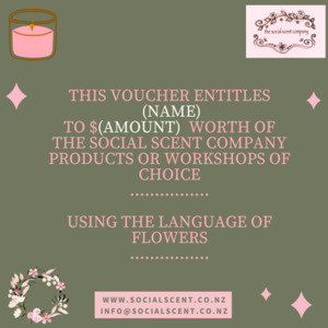Gift Voucher the social scent co