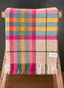 Exquisite Wool - Falmouth Ivory/Beige 100% Wool Throw - The Soul Library