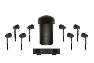 Outdoor Speakers: SGS 8.1 Garden Series System with Amplifier