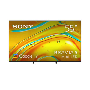 Products: BRAVIA 5 | XR Processor | Mini LED | 4K Ultra HD | HDR | Google TV