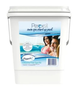 Poppits Chemicals: Poppits Peroxsil 395 Start Up Kit – Chlorine Free