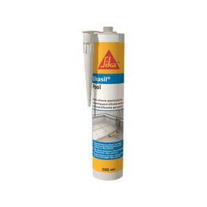 Spa Pool Glue And Primer: Sika 300ml Grey Sikasil-Pool
