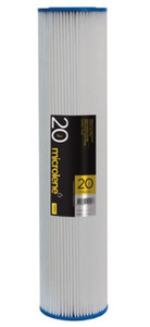 Drinking Water Filters: 20" Jumbo, 1micron Pleated Sediment Cartridge