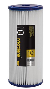 Drinking Water Filters: 10" Jumbo, 1micron Pleated Sediment Cartridge