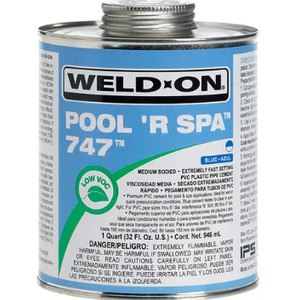 Spa Pool Glue And Primer: Weld-On® Pool "R" Spa PVC Cement – 473ml