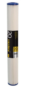 Drinking Water Filters: 20" Standard, 1micron Pleated Sediment Cartridge