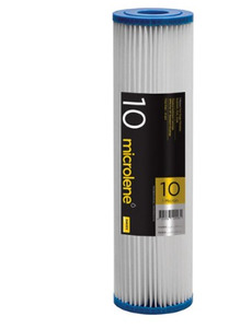 Drinking Water Filters: 10" Standard, 1micron Pleated Sediment Cartridge