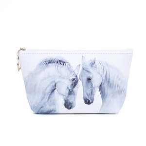 White Stallions Toiletry / Cosmetic Bag - The Specialty House