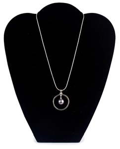 Products: Black Pearl Bead & Silver Necklace - The Specialty House
