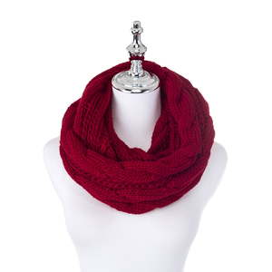 Burgandy Red Snuggly Snood - The Specialty House