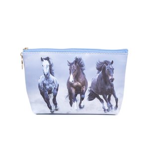 Products: Three Galloping Stallions Cosmetic Bag - The Specialty House