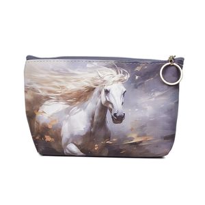 Cosmetic Bag - White Horse with White Mane - The Specialty House