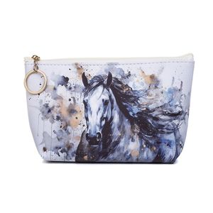 Cosmetic Bag - White Horse with Black Mane - The Specialty House