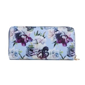 Products: Wallet - Blue Flowers - The Specialty House