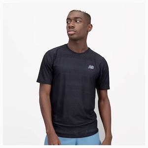 Clothing Mens Short Sleeve Tops: New Balance Men’s Q Speed Jacquard Short Sleeve