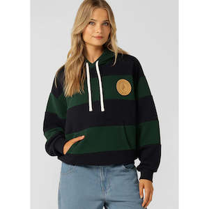 Clothing Womens: Lorna Jane Heritage Rugby Polo Hoodie