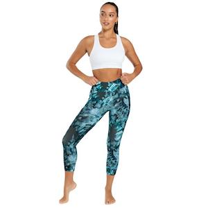 Clothing Womens Pants: Abi and Joseph Seascape Dreaming Dual Pocket 7/8 Tight