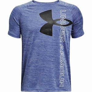 Under Armour Junior Tech™ Split Logo Hybrid Short Sleeve