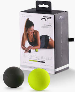 Sports Gear Exercise And Fitness: PTP MASSAGE LIME AND BLACK BALLS