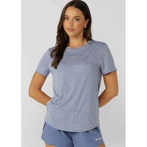 Lorna Jane Amy Dynamic Active T-Shirt – Light Misty Blue Marl