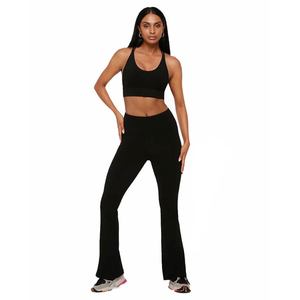 Clothing Womens Pants: Lorna Jane Lotus Flared Full Length Leggings