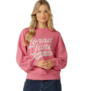 Clothing: Lorna Jane Sports Club Washed Sweat